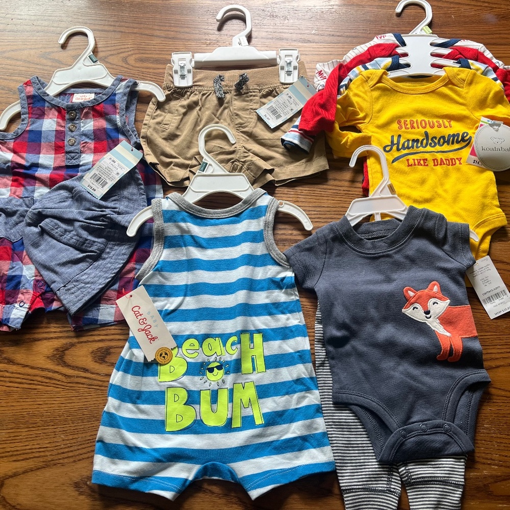 NWT- 0-3 month infant boys clothes